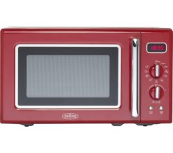 BELLING Retro FMR2080S Solo Microwave - Red